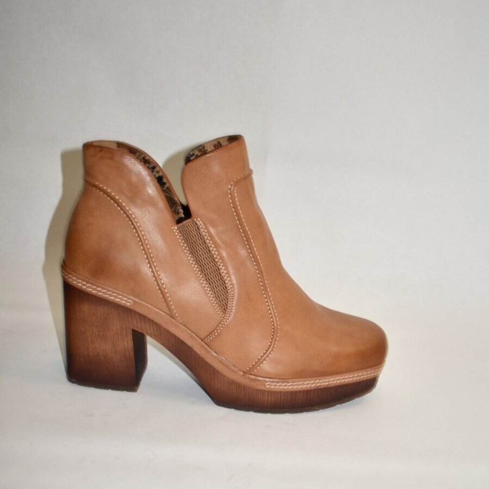 New! Korks Robin Clog Bootie Tan Brown Size 11 M … - image 2